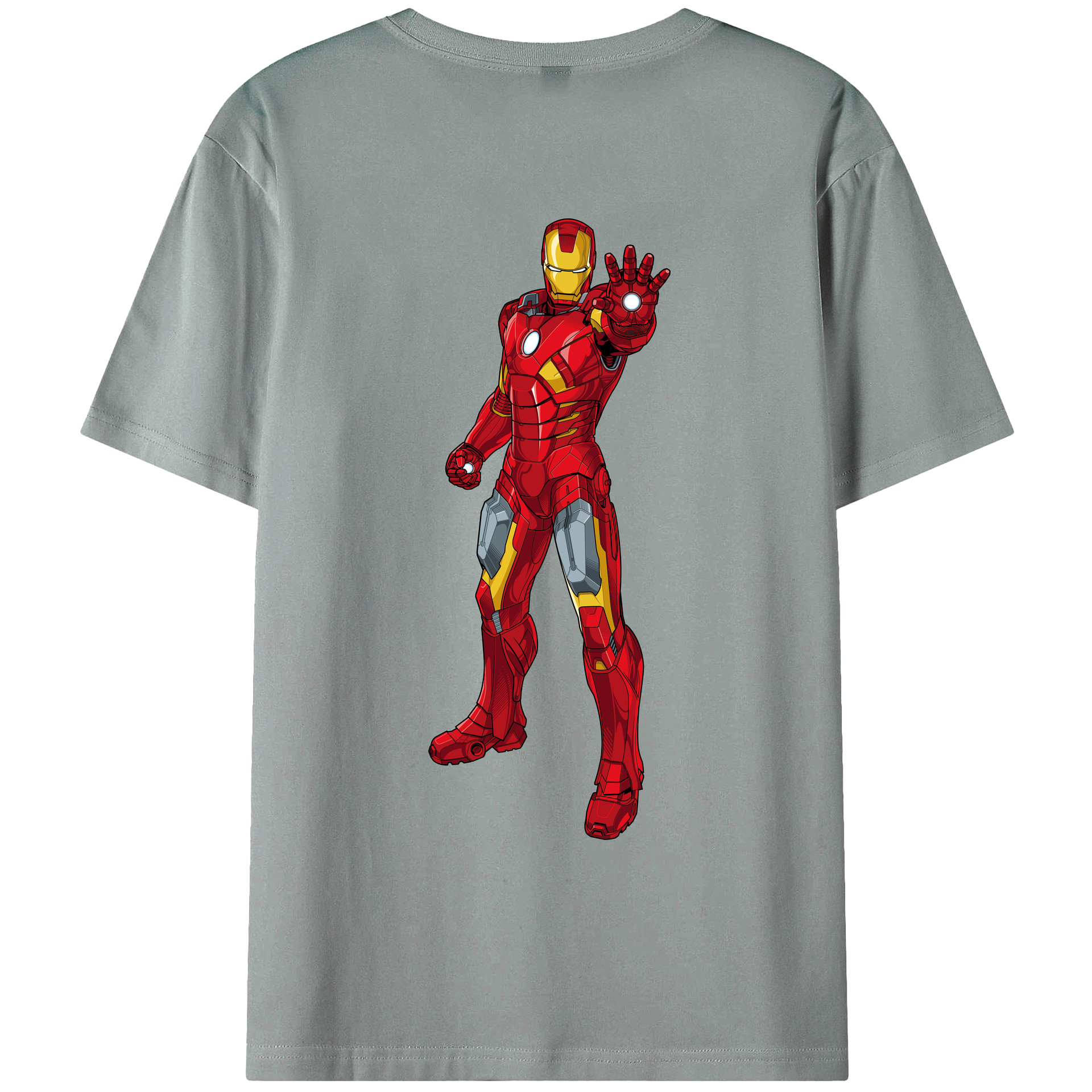 （画像用） アベンジャーズ The Avengers 綿100％ メンズ半袖Tシャツ（バックプリント） 通気性